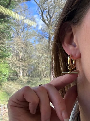 Customer photo review of The Piha T-bar Hoops