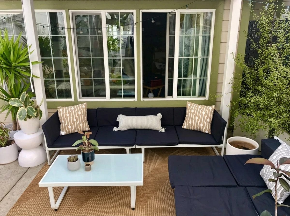 Customer photo review of Skyward Indoor/Outdoor Rug - Brown