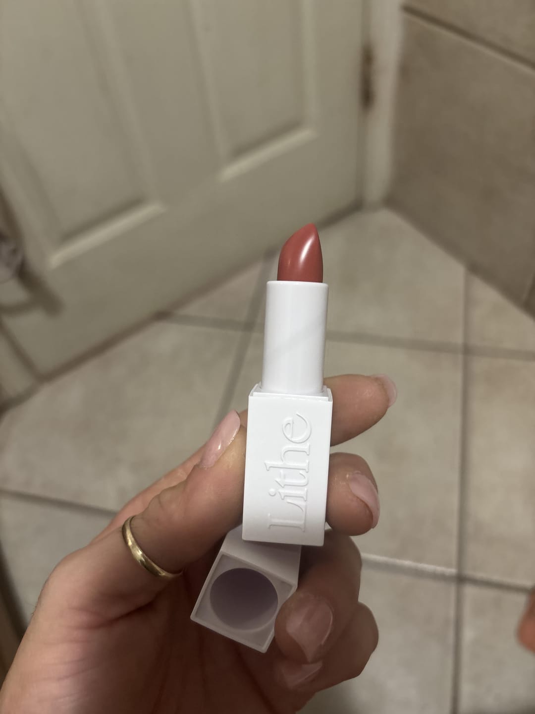 Customer photo review of Nourish & Glow Lipsticks