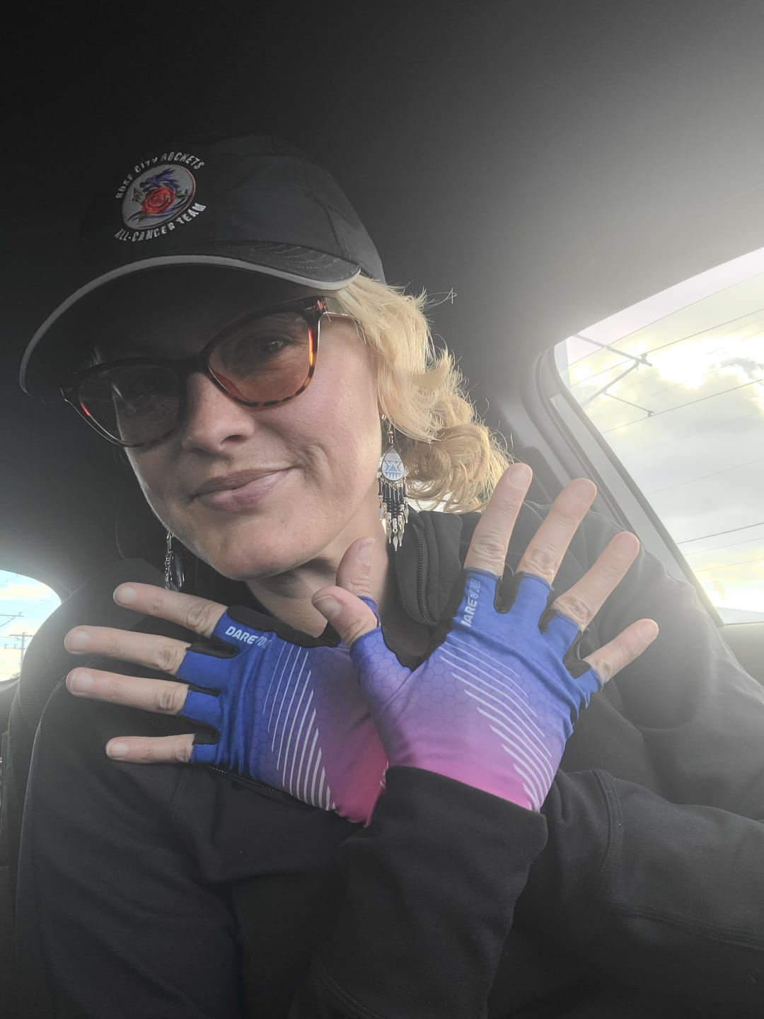 Customer photo review of AEROSHIELD HALF FINGER GLOVES