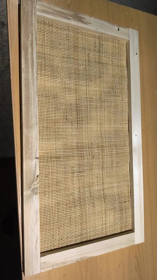 Customer photo review of Cane Webbing 35/40/45/50/60/70/80cm Width Natural Caning Material, Ratan roll Large Size Rattan Webbing for Furniture Chairs
