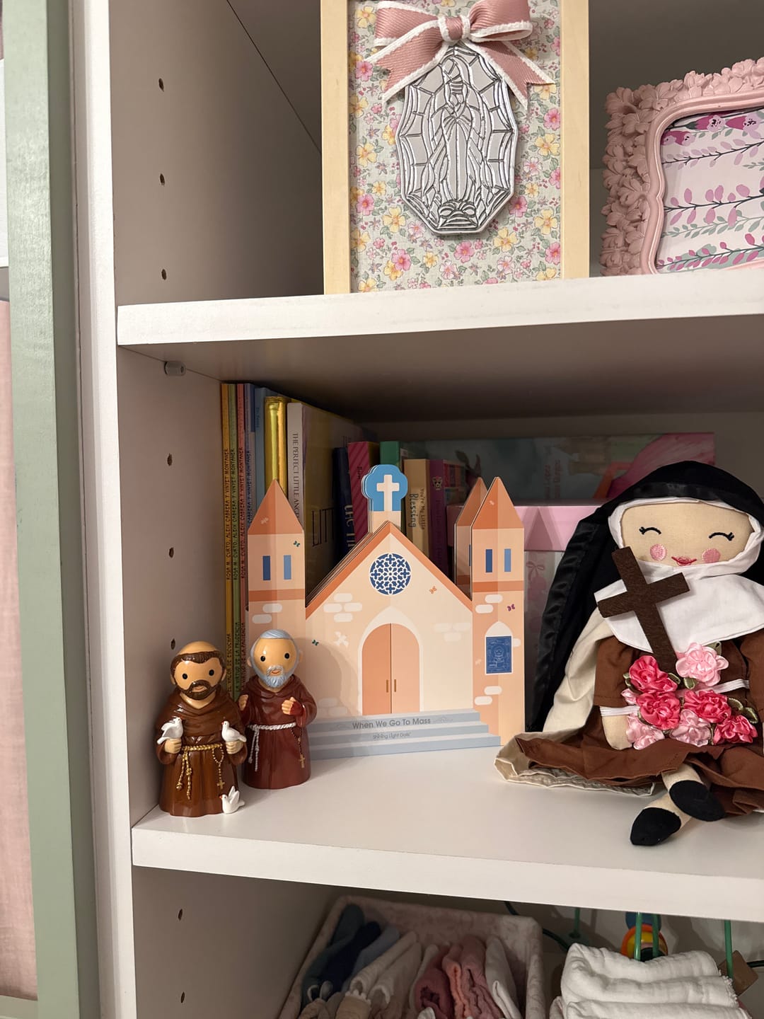 Customer photo review of When We Go to Mass - shaped board book