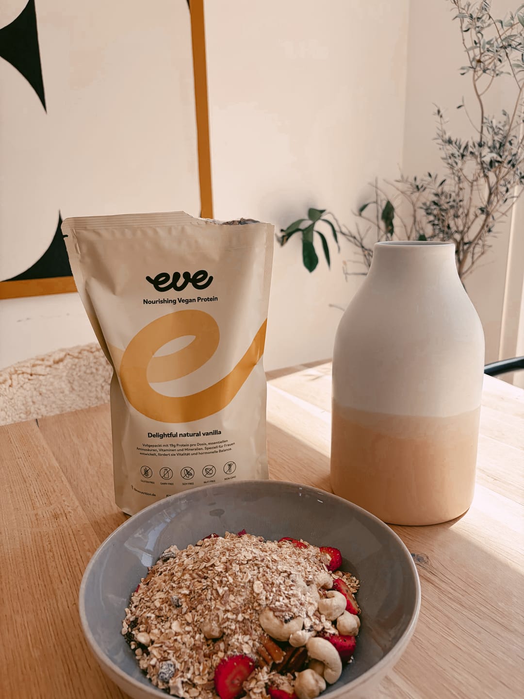 Customer photo review of Nourishing Vanilla Protein (vegan)