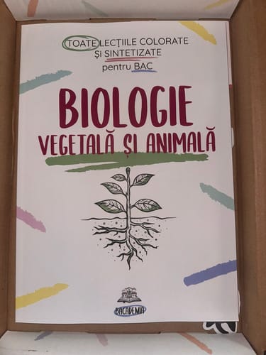 Recenzie cu fotografie de la un client despre Carte Biologie Vegetală și Animală Bacalaureat (clasele IX-X) Bacademia