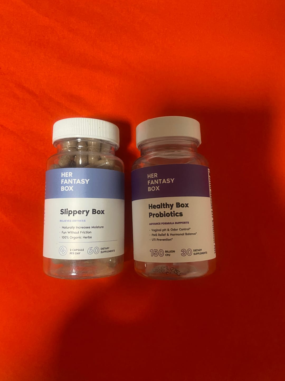 Customer photo review of Healthy Box Probiotics for pH, Odor, Pms Relief & Uti Prevention