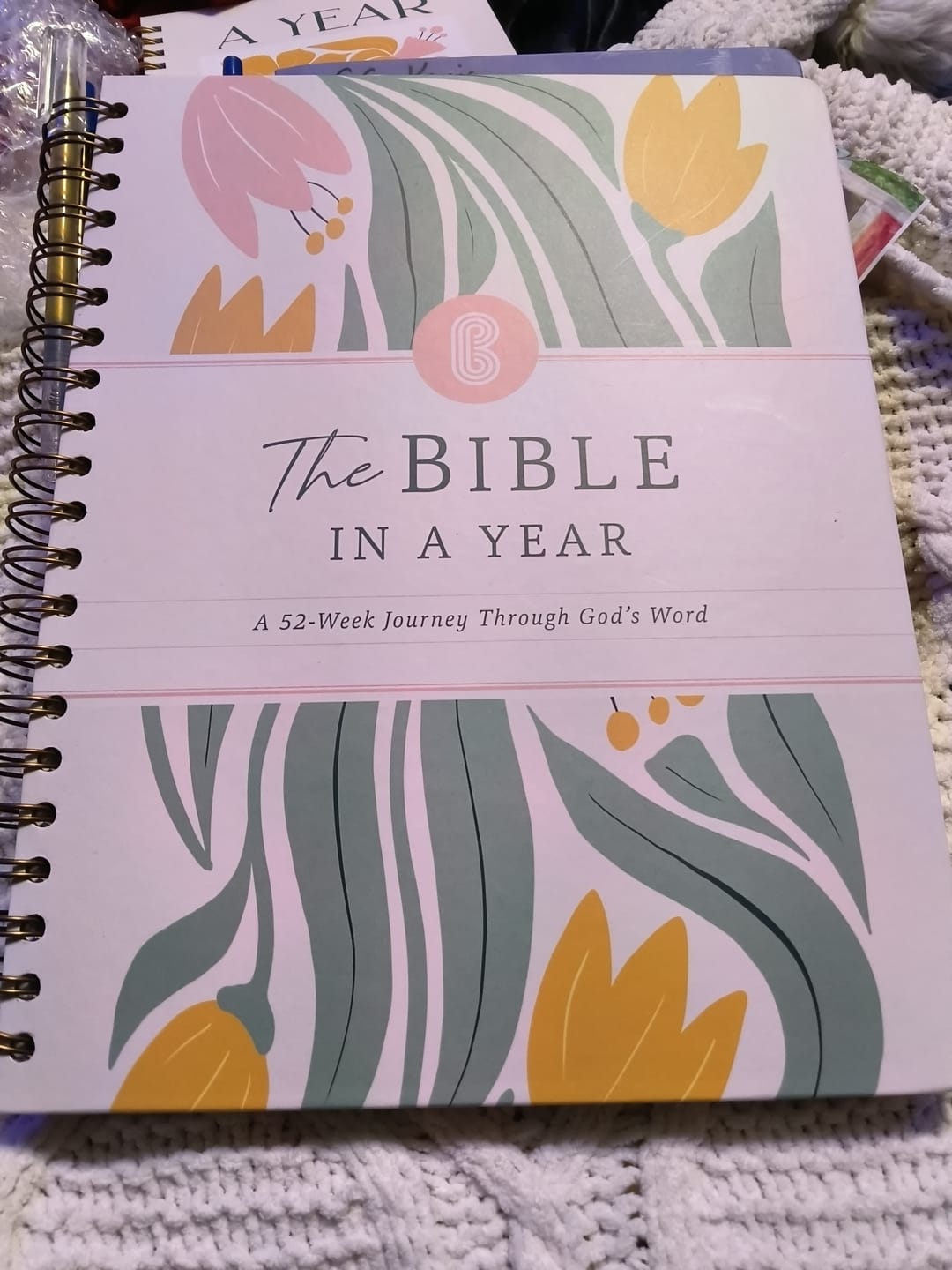 Customer photo review of The Bible In A Year: A 52-Week Journey Through God's Word