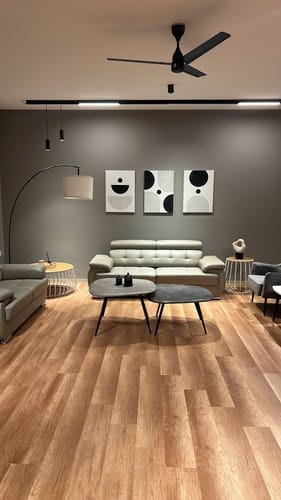 Customer photo review of Mid Century Modern Wall Art Set of 3, Black and White Geometric, Black Gray Abstract Art Set