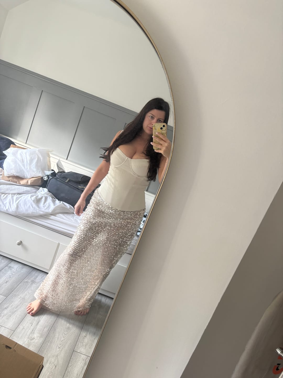 Customer photo review of CRYSTAL QUARTZ MAXI SKIRT