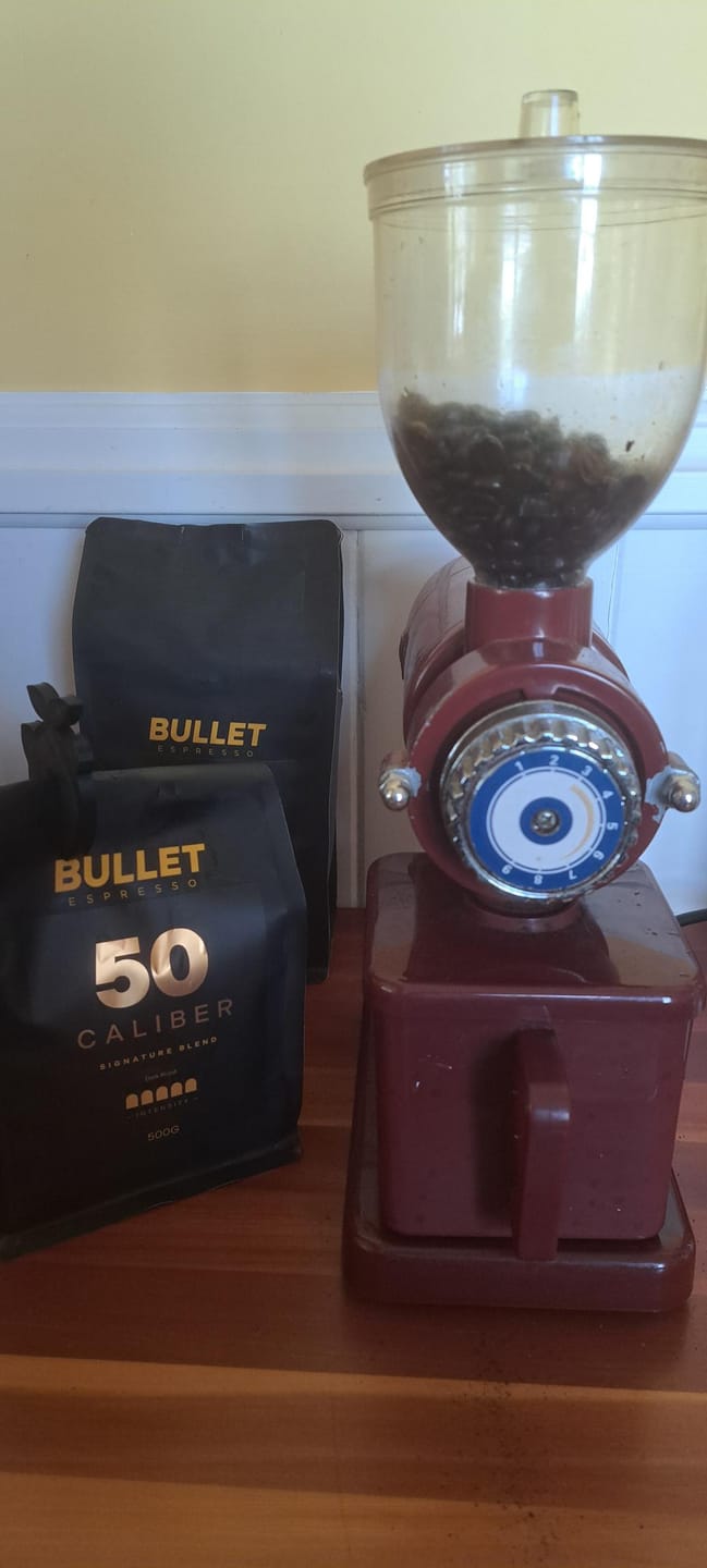 Customer photo review of 50 Caliber Coffee Beans