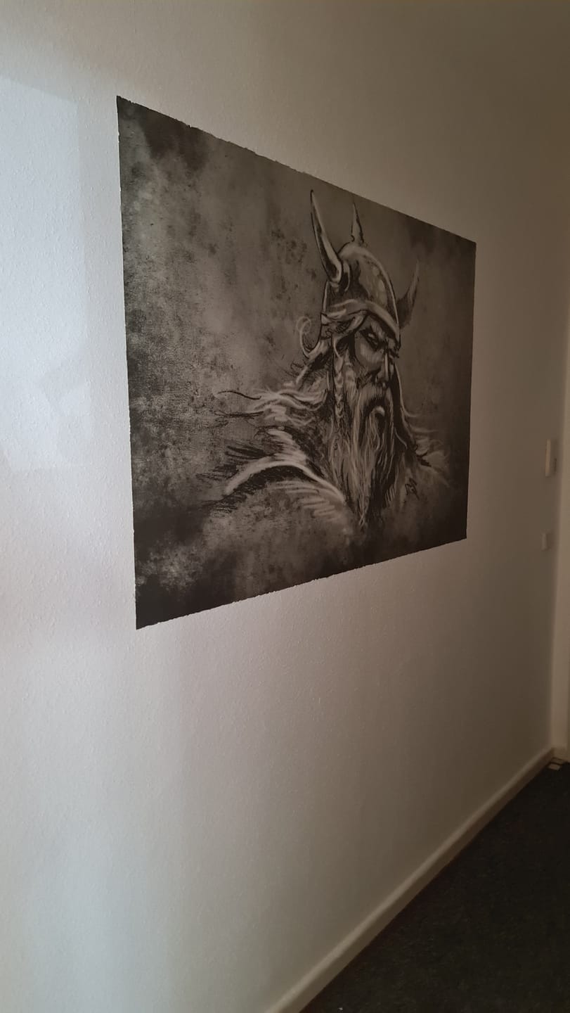 Customer photo review of Vlies Tapete XXL Poster Fototapete Wikinger