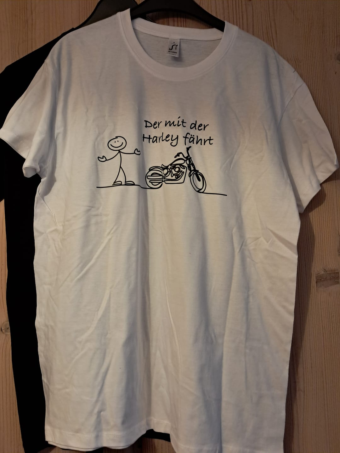 Customer photo review of Der mit der Harley fährt - Herren Shirt