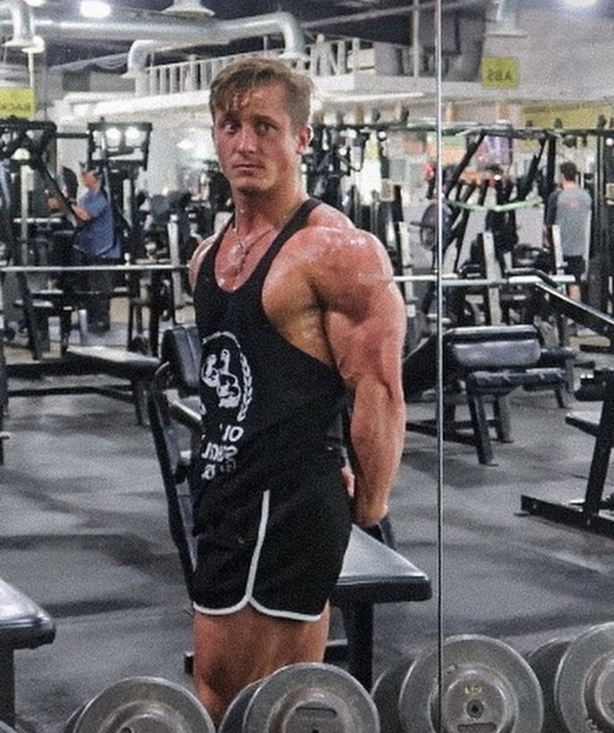 Customer photo review of BLACK RETRO SHORTS