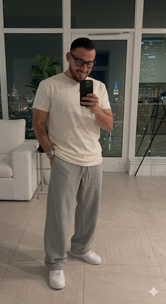 Customer photo review of Heavyweight Washed Hoodie/Jogger Set
