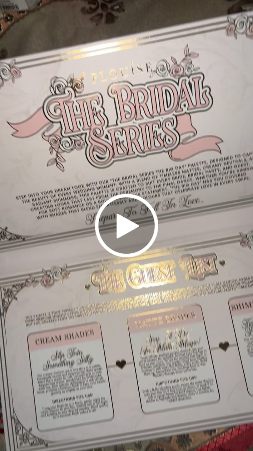 Recenzie video a clienților pentru seria de mireasă P.Louise Wedding Wish - Paleta The Big Day XXXL