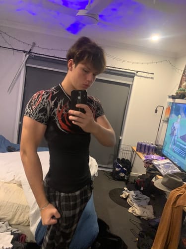 Customer photo review of Void Tech™ Prototype X Short Sleeve Compression [HEAVENLY RED]