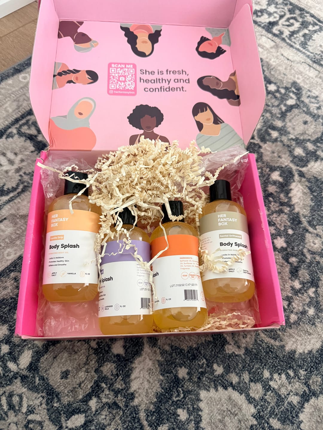 Customer photo review of Body Oil Gift Set