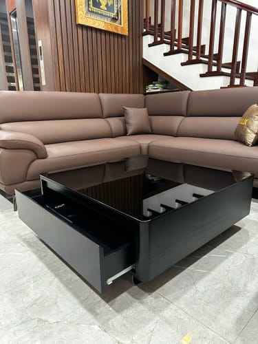 Khách hàng Nam nguyễn review Bàn trà hình chữ nhật, mặt kính đen, chân inox sáng bóng - STEFANO