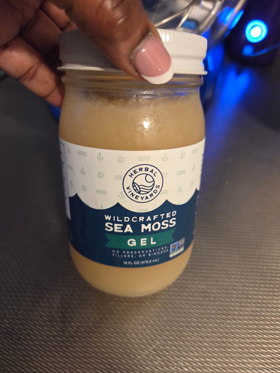 Customer photo review of EXCLUSIVE GOLD SEA MOSS GEL
