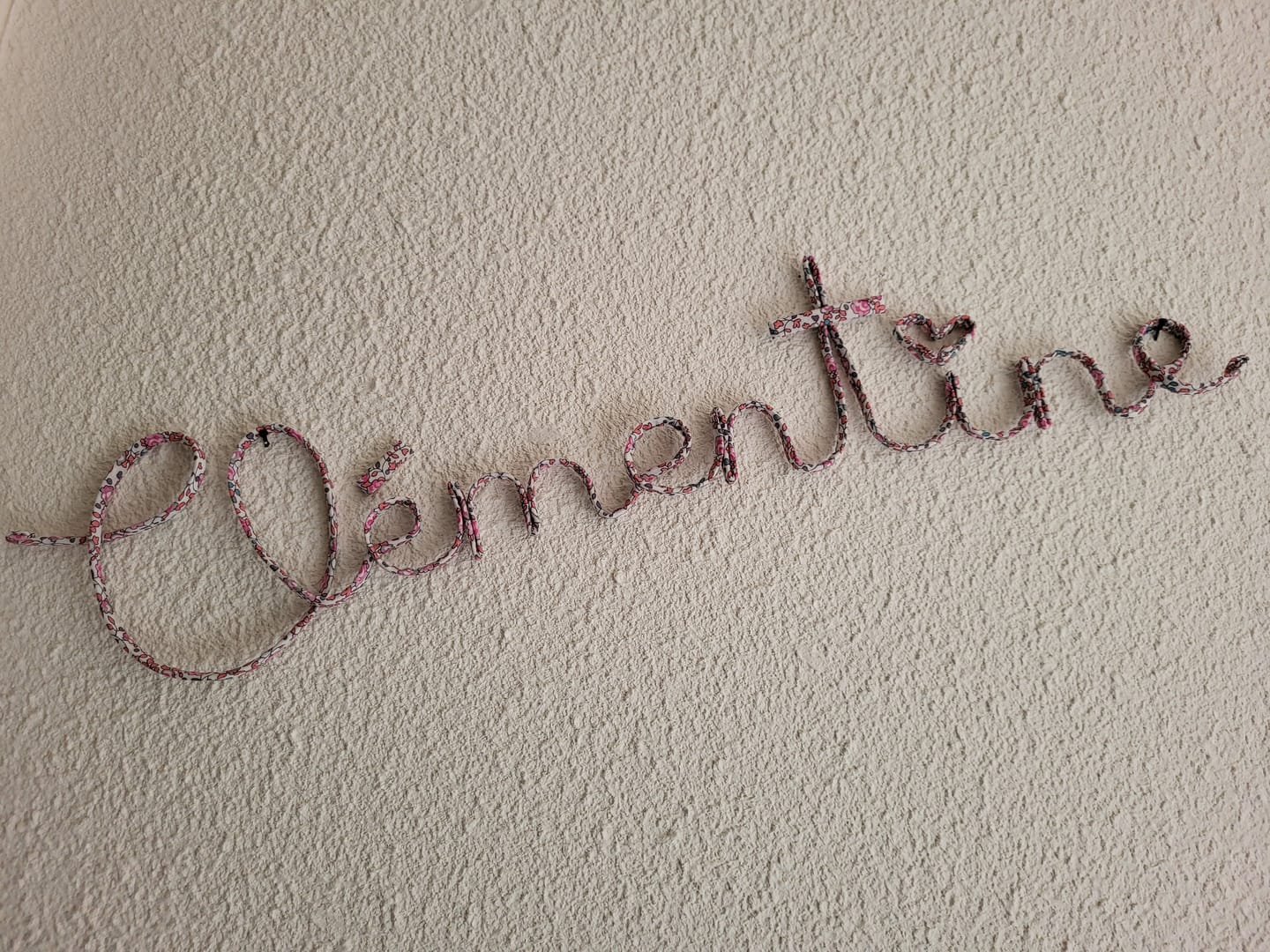 Customer photo review of Prénom personnalisé fait-main