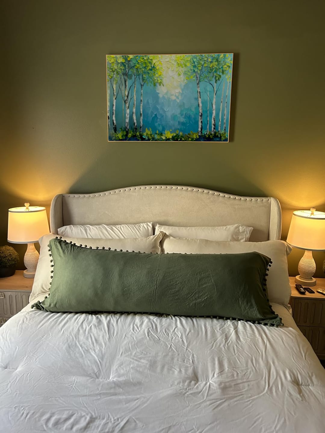 Customer photo review of Tree Textured Painting Canvas #TP006