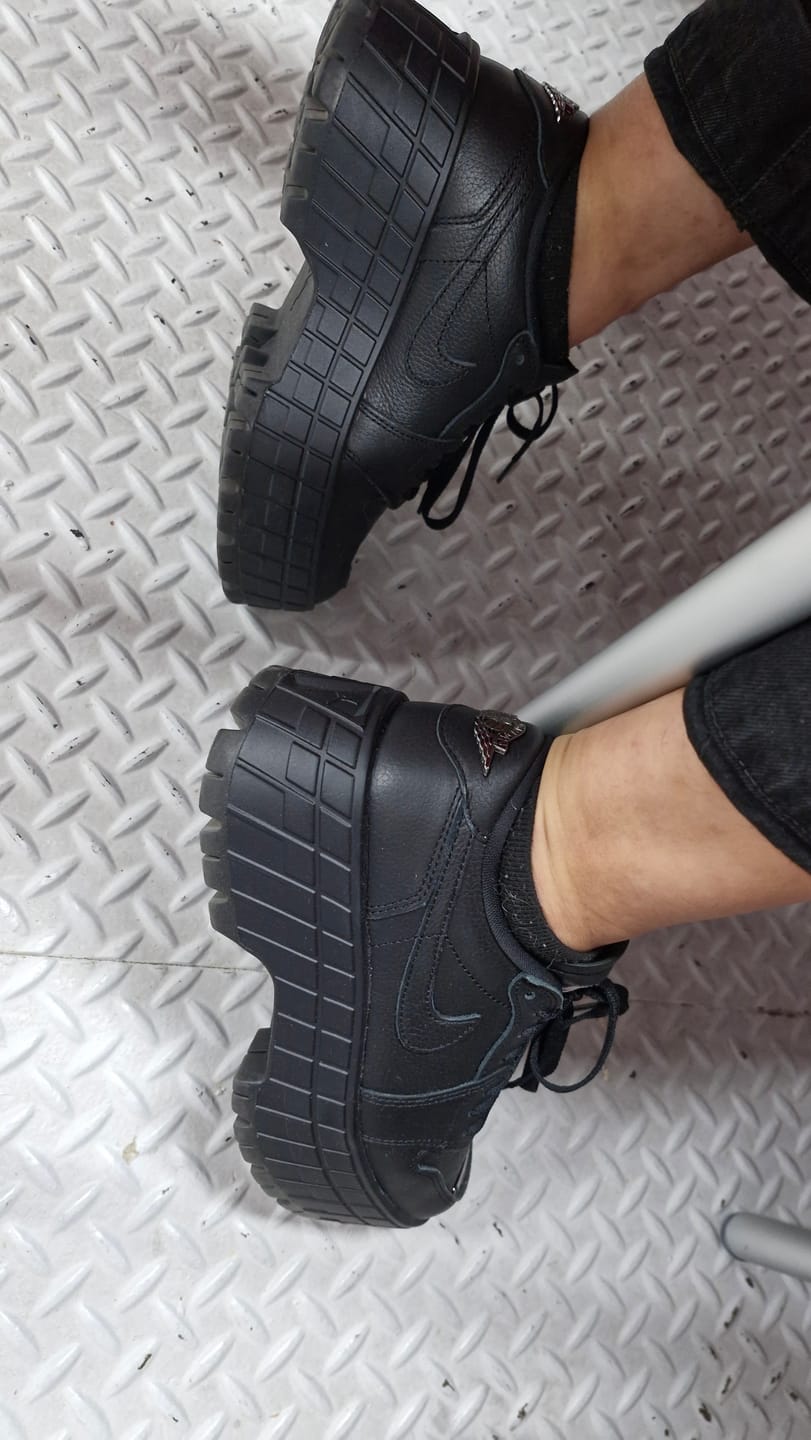 Customer photo review of Jordan 1 Low Brooklyn Black