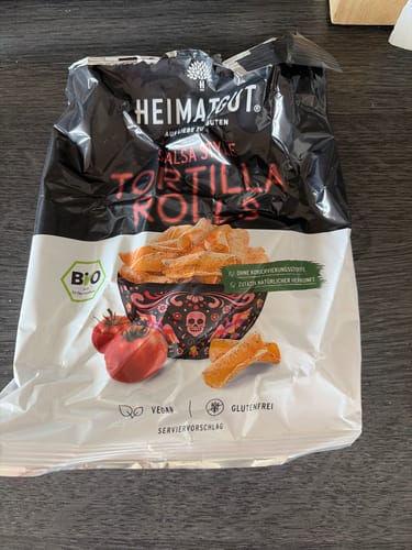 Customer photo review of Bio Tortilla Rolls Salsa Style