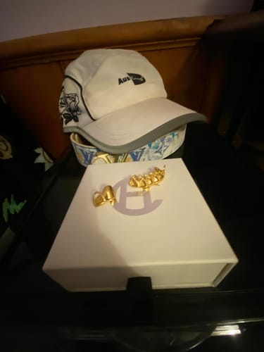 Customer photo review of CIPHER (GOLD PLATED GRILLZ)