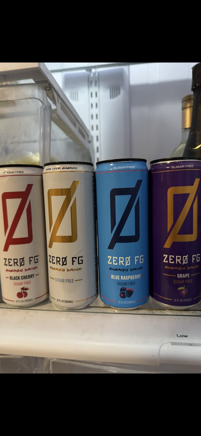 Customer photo review of ZERO FG Energy Drinks
