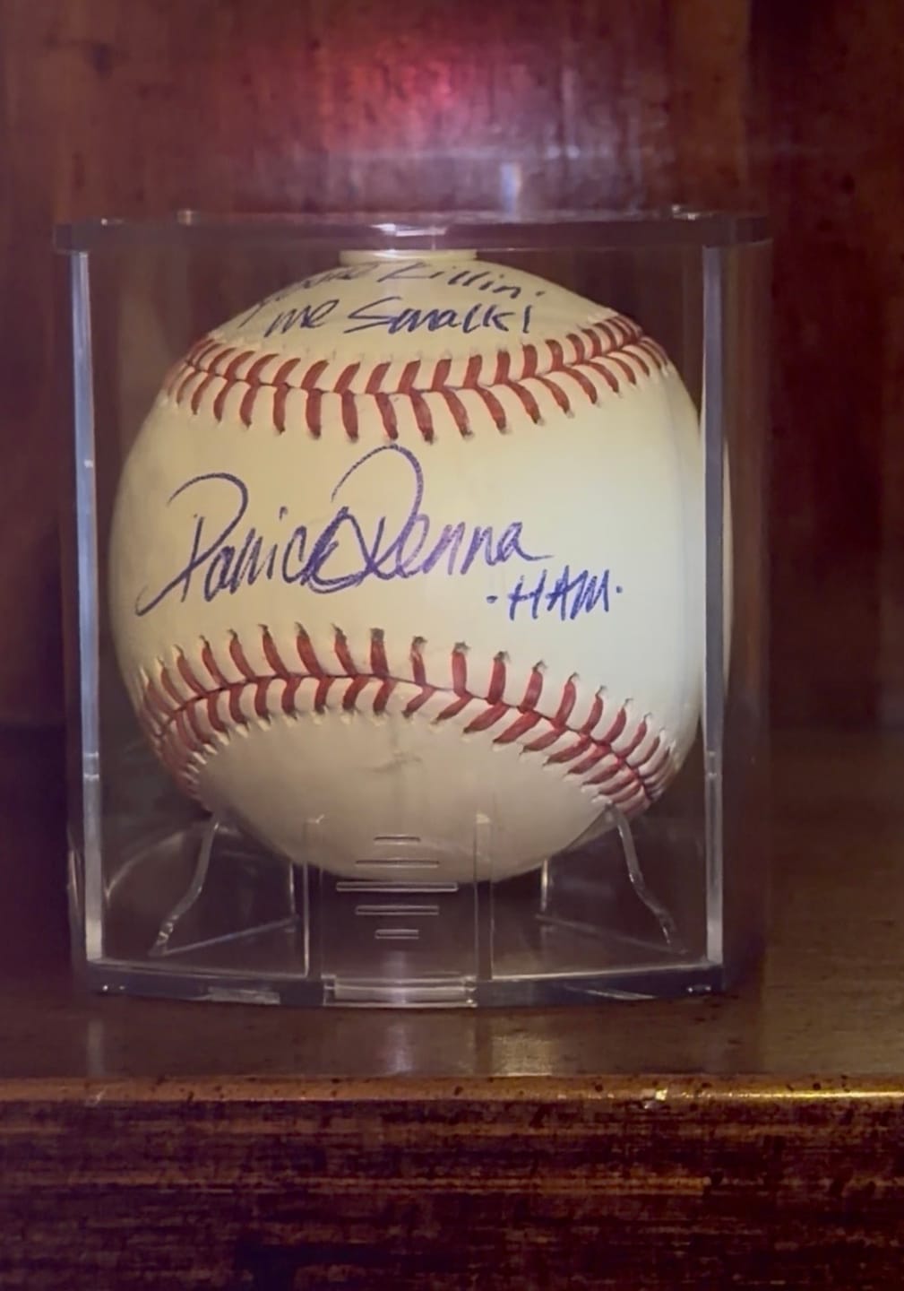 Customer photo review of Autographed Official MLB Baseball