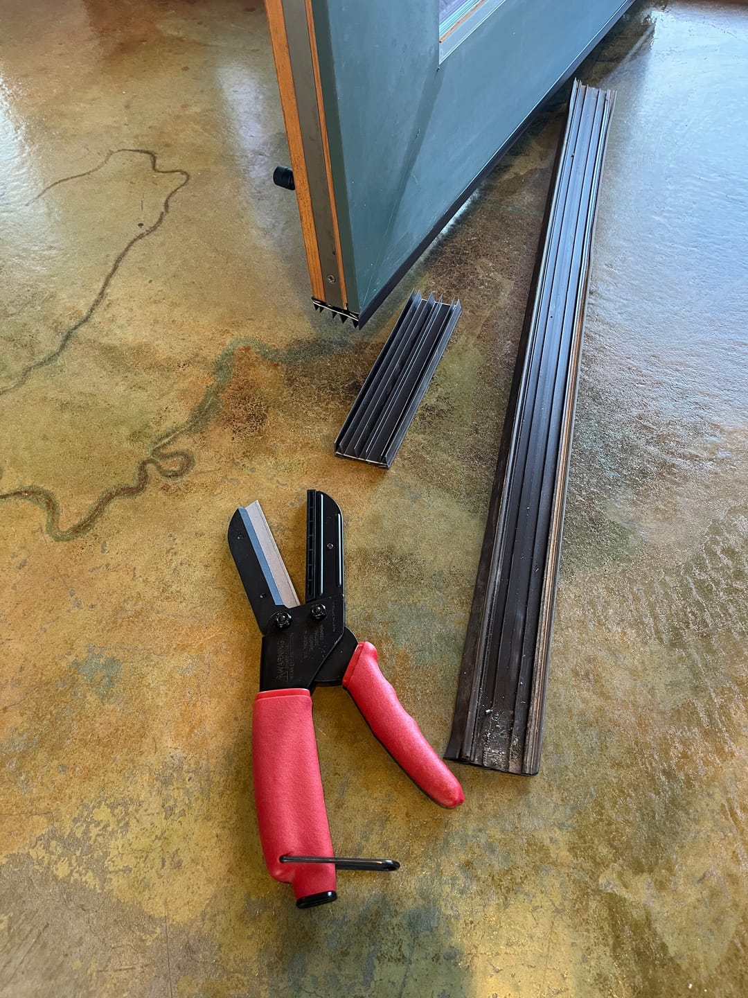 Customer photo review of 36" Taylor Slide-On Door Sweep