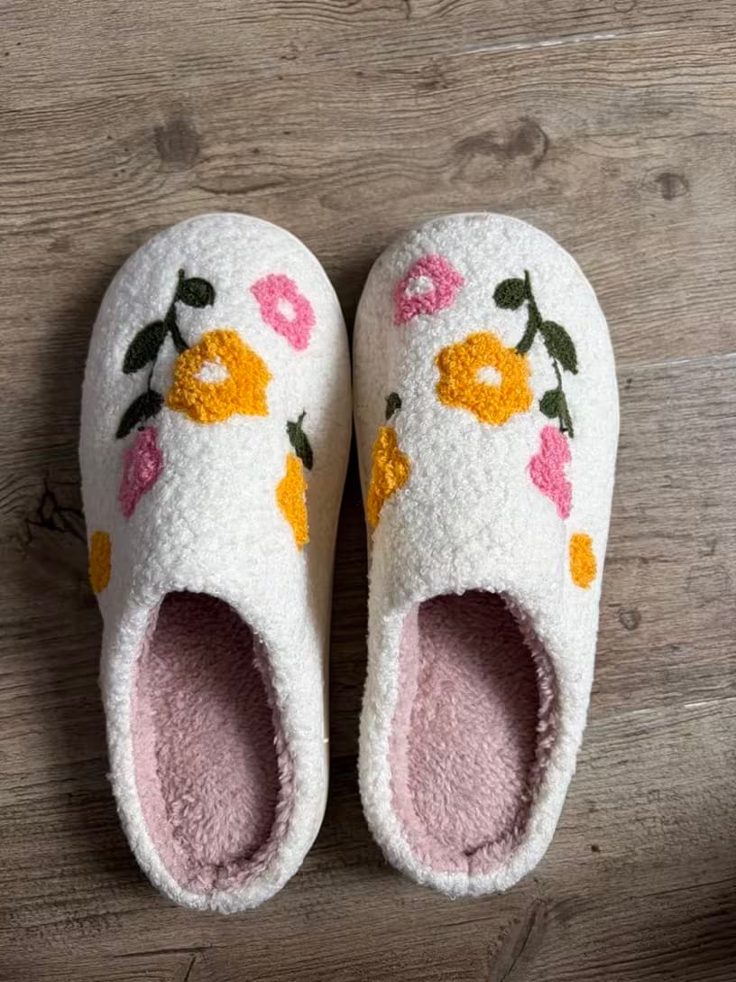 Customer photo review of Blossom Cozy Slippers
