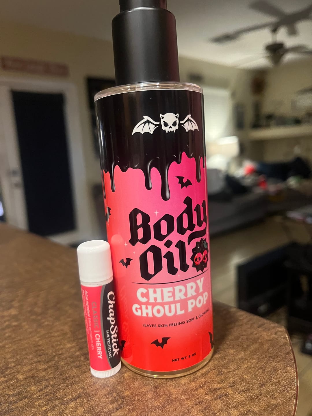 Customer photo review of Cherry Ghoul Pop Body Oil