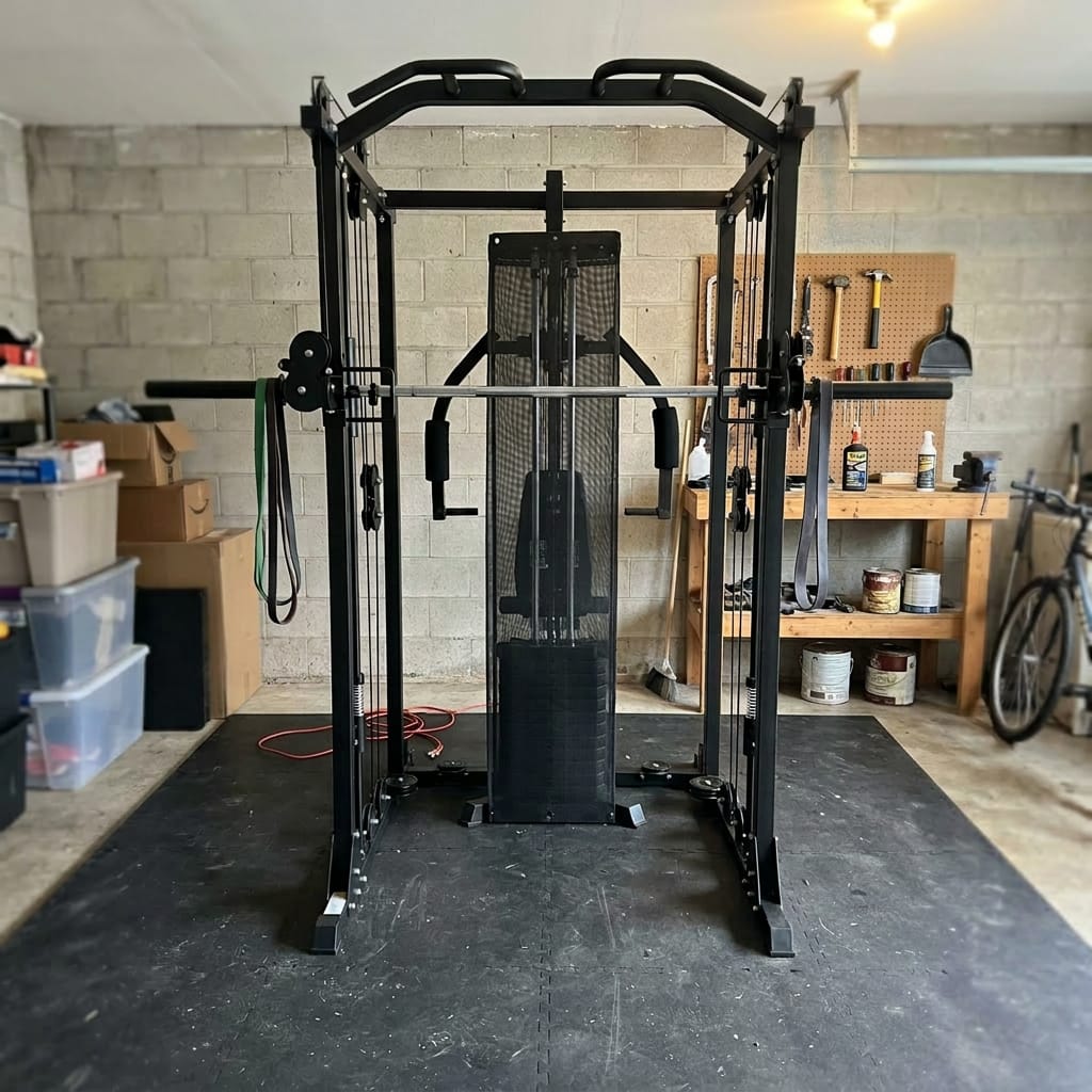 Customer photo review of Multi-Function Home Gym System with 150lbs Weight Stack