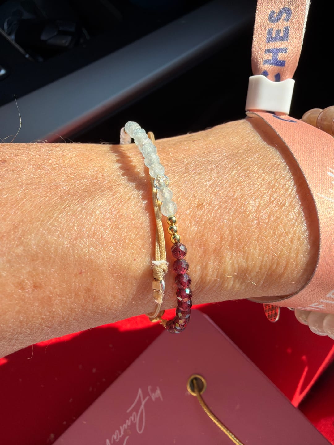 Customer photo review of Big Three - Geburtschart Armband