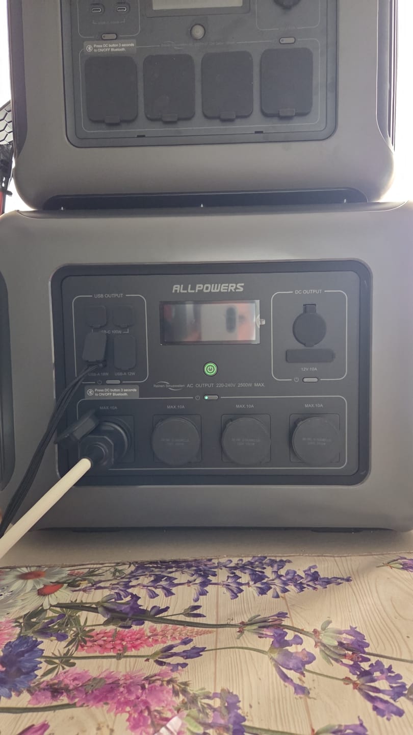 Customer photo review of ALLPOWERS R2500 V2 Portable Power Station 2500W 1920Wh LiFeP04 Battery