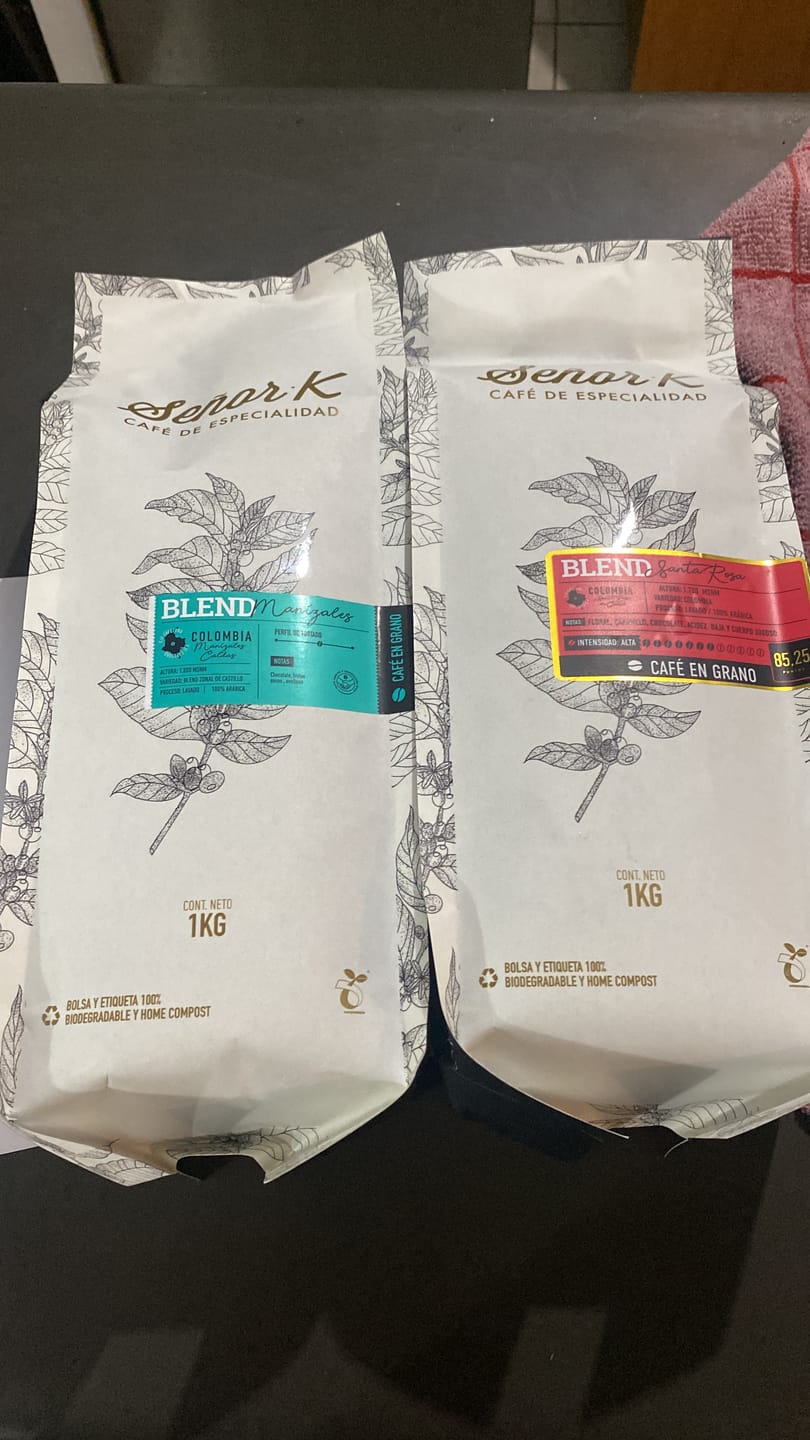 Customer photo review of Colombia | Blend Santa Rosa Bolsa 1 KG | GRANO ENTERO