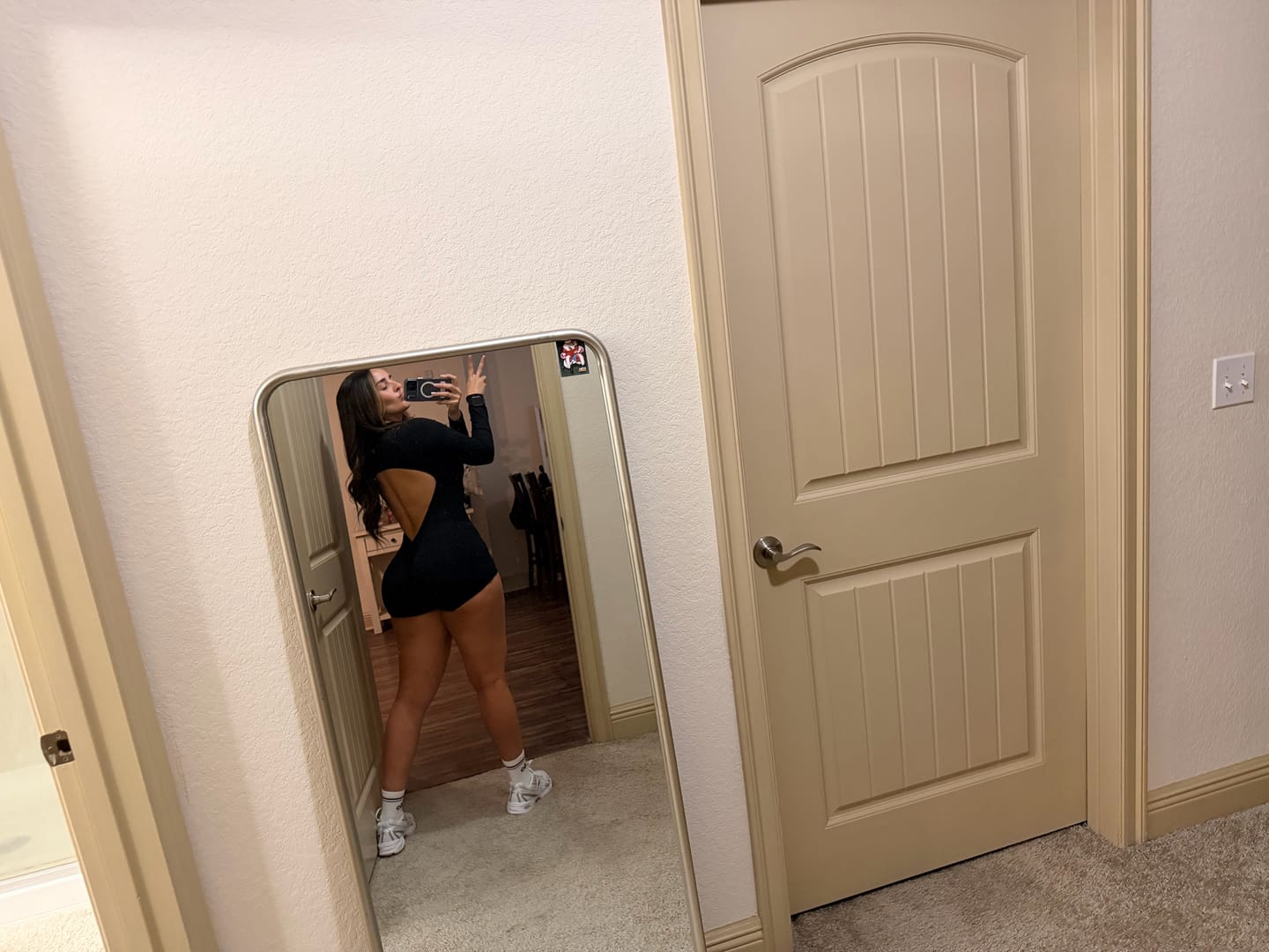 Customer photo review of Open Back Rompers