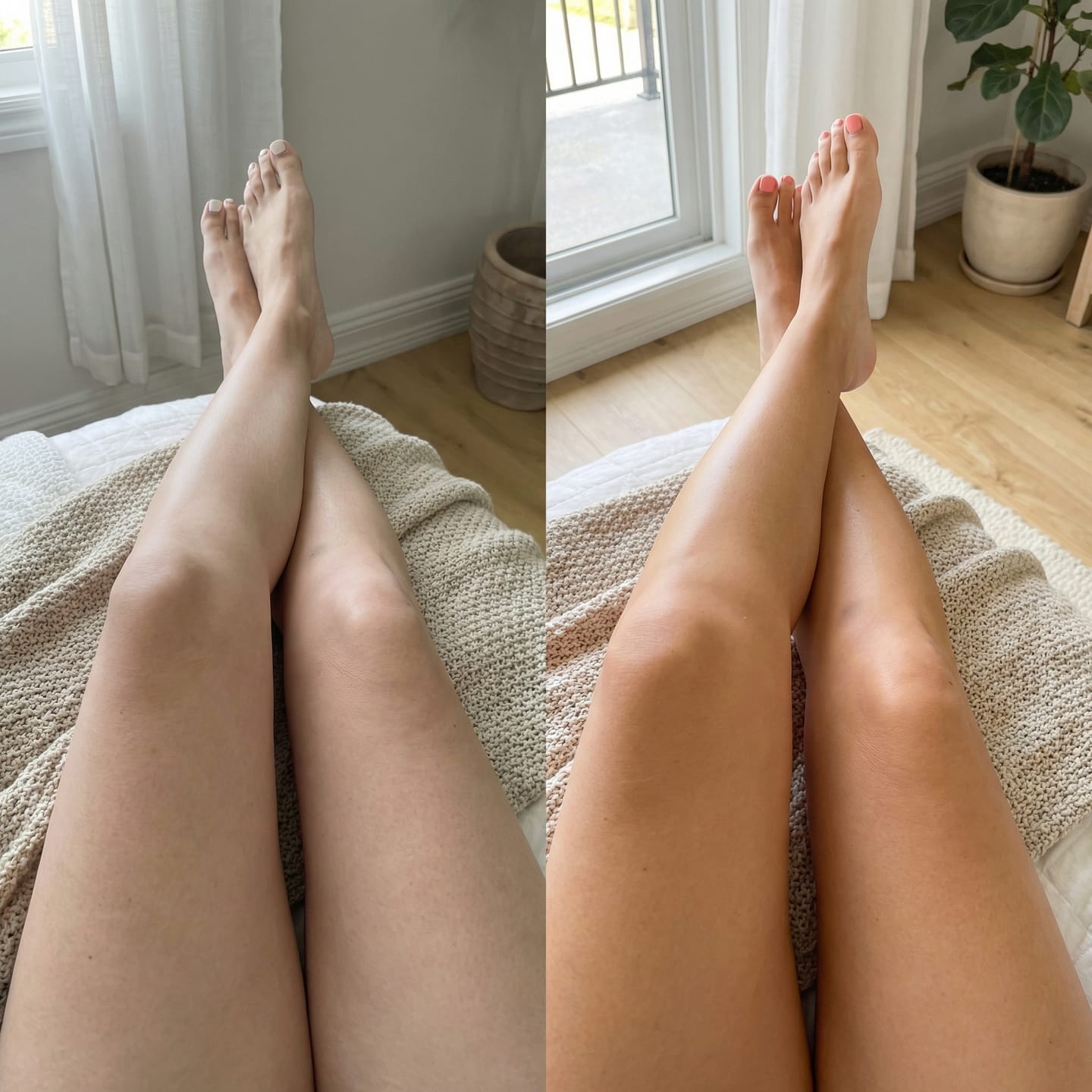 Customer photo review of Glow Tanning Gummies