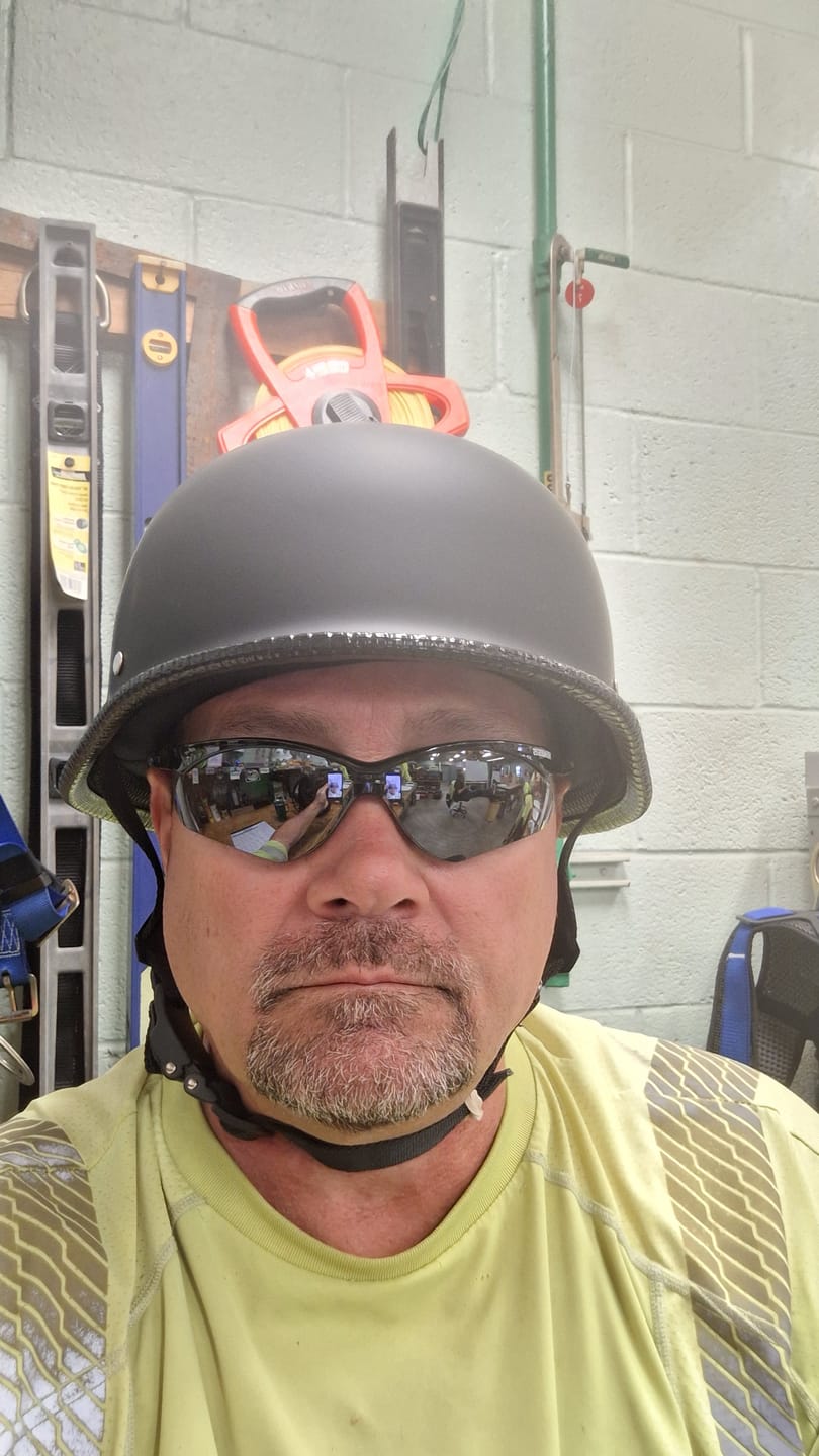 Customer photo review of Lightweight Mayan DOT Germanator Helmet / Matte Black