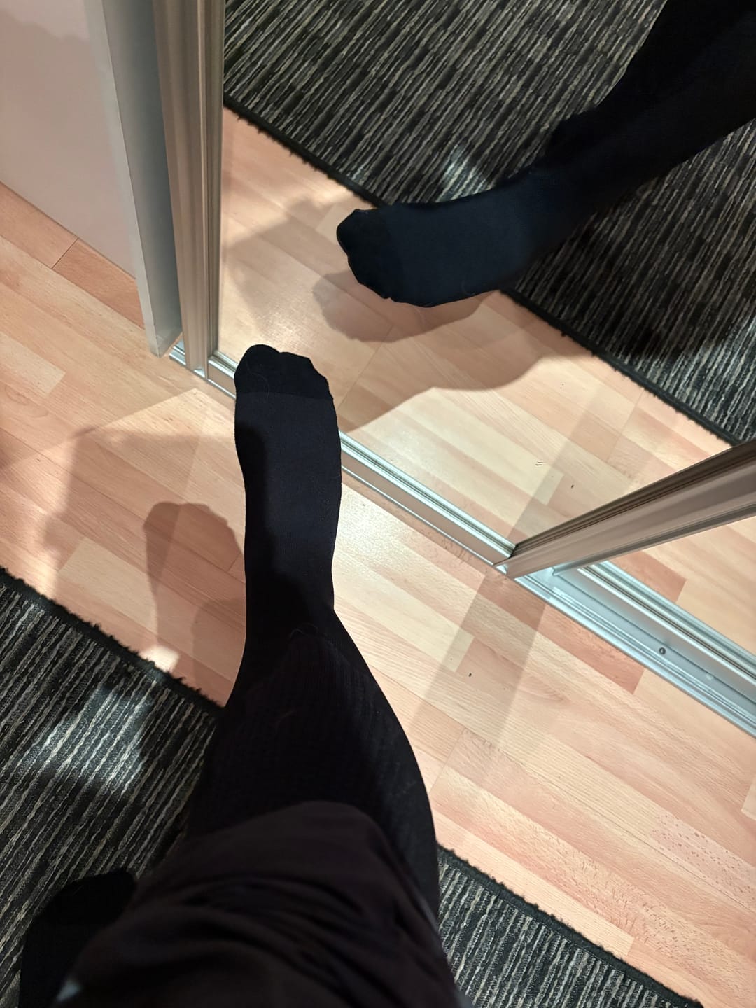Customer photo review of eXtend Low – Kompressio- ja hoitosukat – Paineluokka 1 – Musta