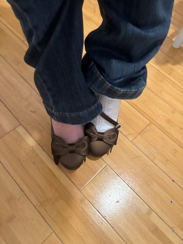Customer photo review of Bow Tie Mary Janes