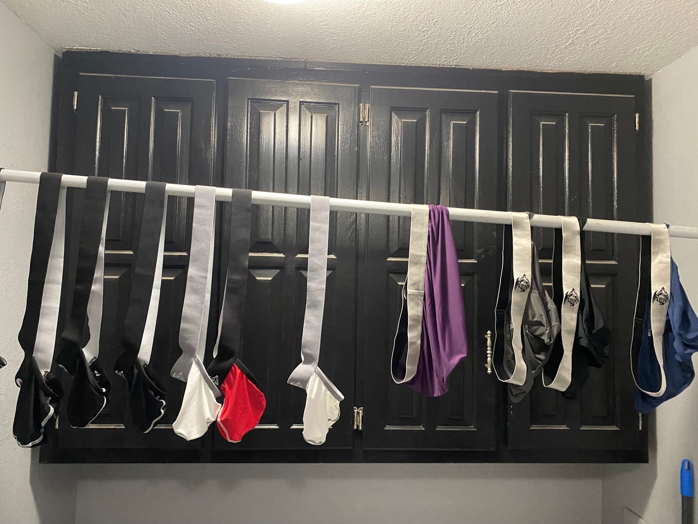 Customer photo review of Nylon 0in Strapless Jocks No Fly 1pk Gunmetal Gray