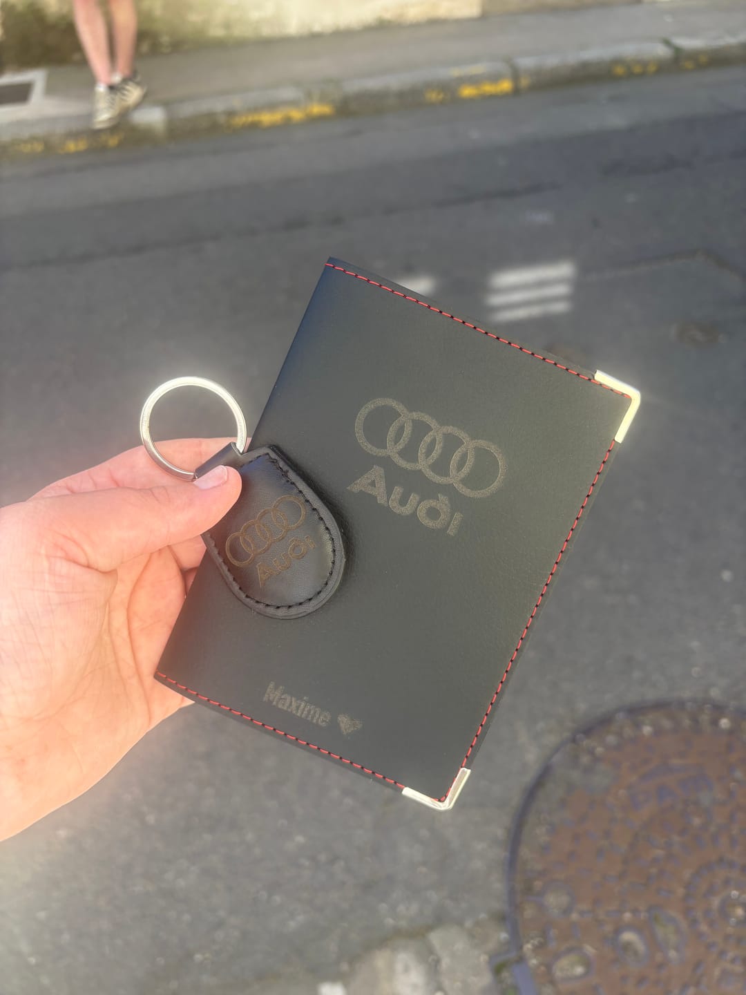 Customer photo review of Ajout d'un texte en bas
