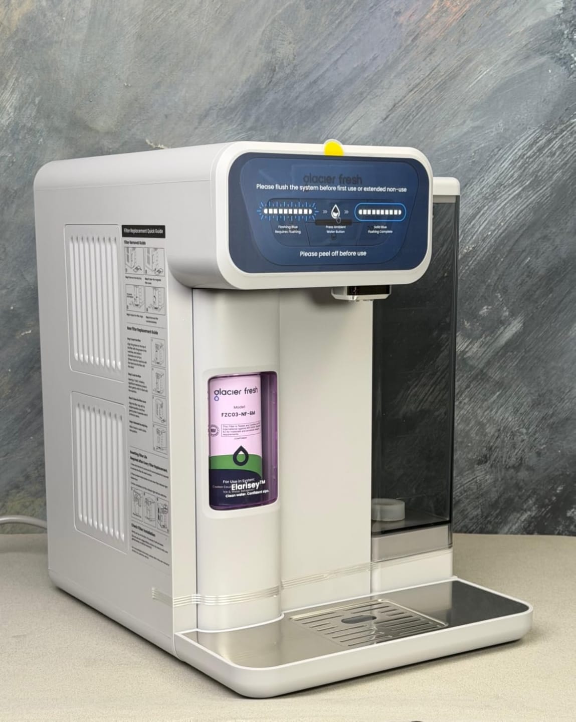 Customer photo review of GlacierFresh Countertop Water Filter System, Cold Water Filter System: Instant Chilled & Pure Mineral Water