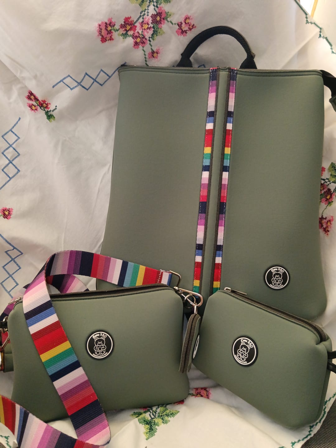 Customer photo review of TRIO | Zainetto + Pochette + Trousse