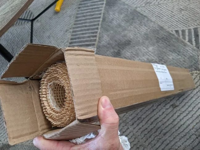 Customer photo review of Cane Webbing 35/40/45/50/60/70/80cm Width Natural Caning Material, Ratan roll Large Size Rattan Webbing for Furniture Chairs