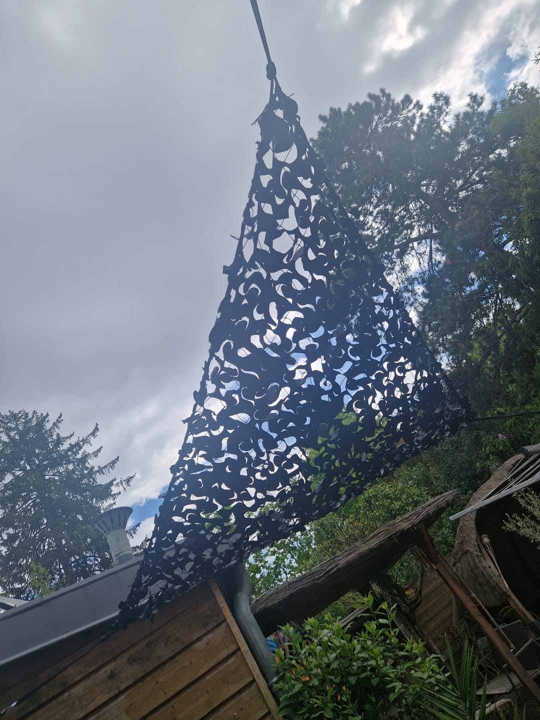 Customer photo review of Filet de camouflage triangulaire noir