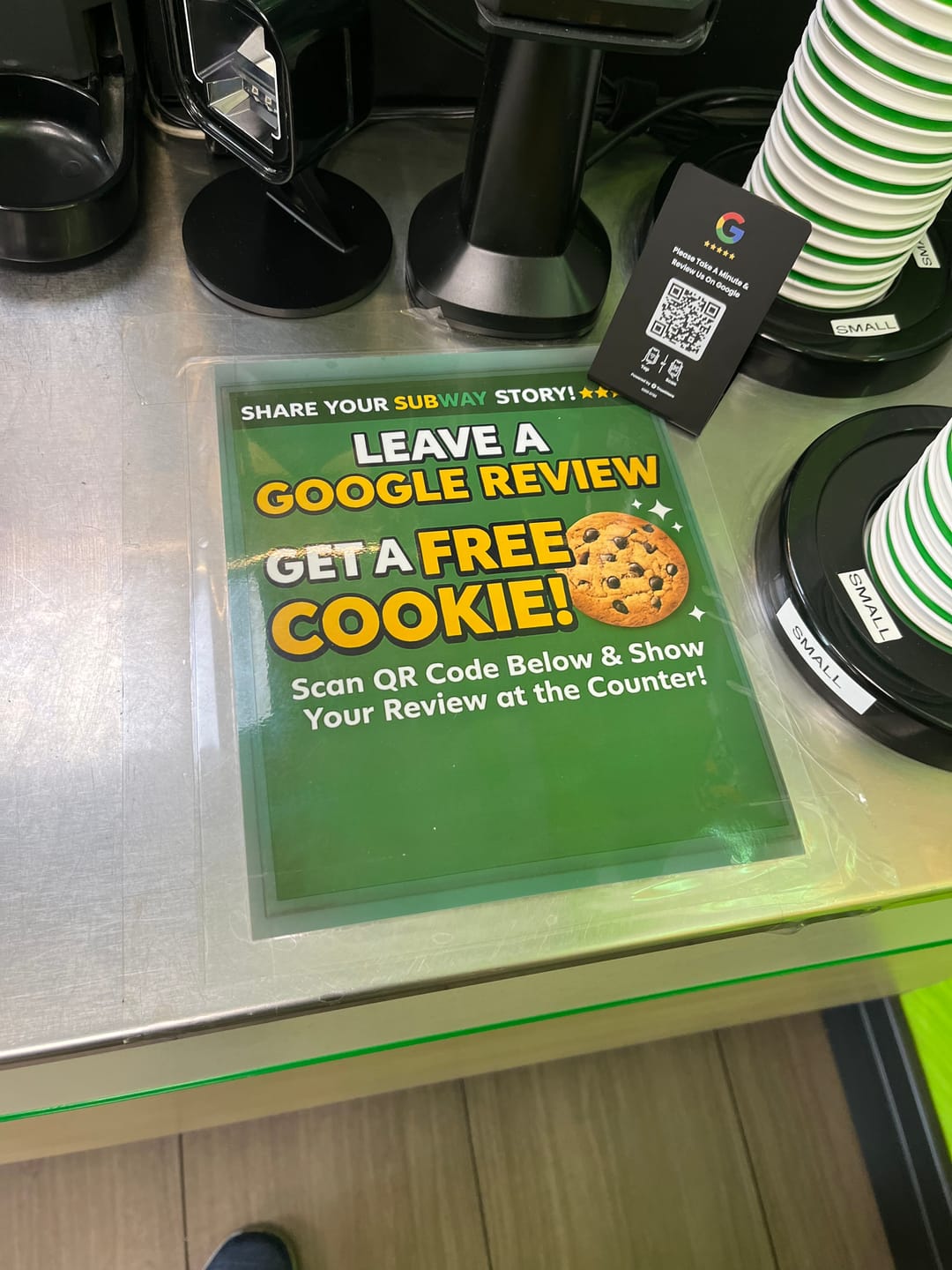 Customer photo review of Google Review Stand (Small)