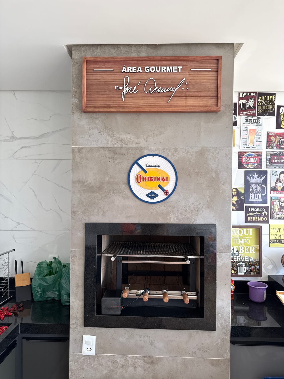 Customer photo review of Placa Sobrenome com Moldura