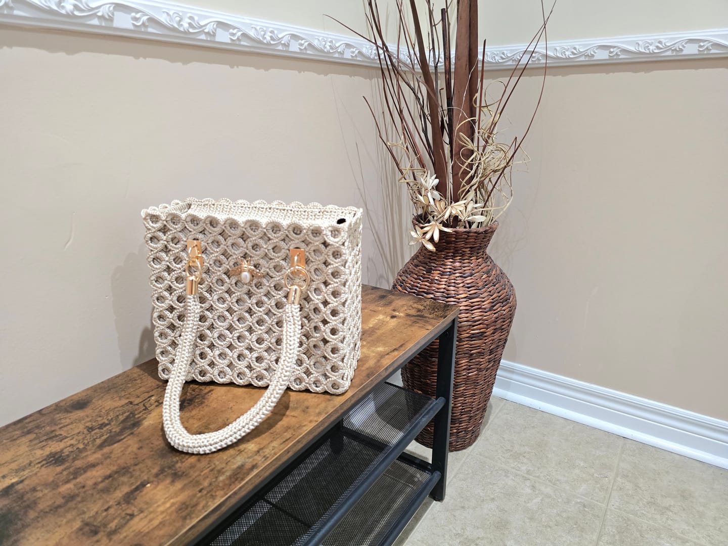 Customer photo review of CrochetPark™ Garden Bee Crochet Bag Kit